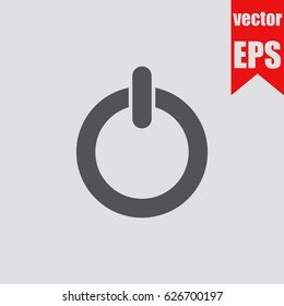 Power icon infographic isolated in flat style.Vector illustration.