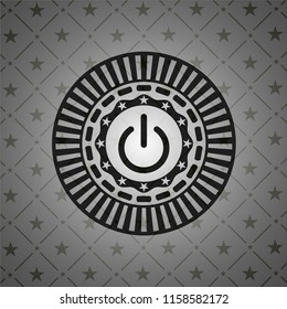 power icon inside black badge