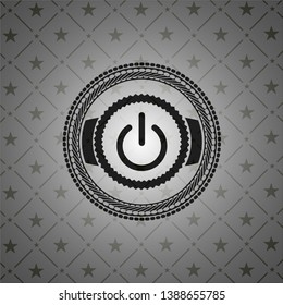 power icon inside black badge