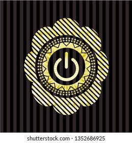 power icon inside shiny badge