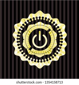 power icon inside shiny badge