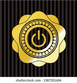 power icon inside shiny badge