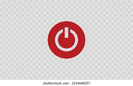 Power icon isolated on background. Shut down symbol. Vector illustration.