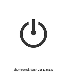 Icono de alimentación aislado en fondo blanco. Icono de silueta de energía. UX e UI. Icono para diseño web, aplicaciones, sticker, software, uso de impresión y parte del logotipo.
