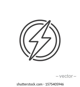 Power Icon, Lightning Power Icon