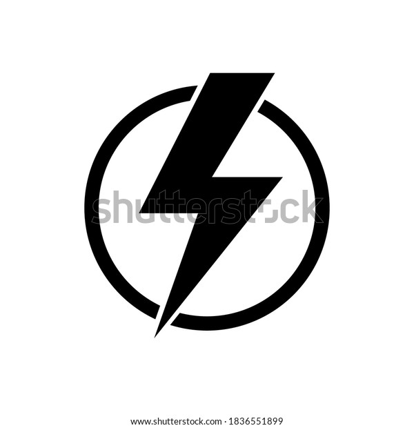 Power icon. Lightning bolt. Electric flash.\
Concept for design electric power. Energy icon. Symbol warning.\
Lightning logo. Vector\
Illustration