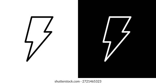 Power-Icon Logo-Konzept in Strichen