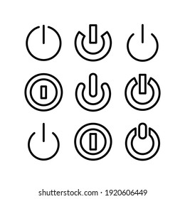 power icon or logo isolated sign symbol vector illustration - Collection of high quality black style vector icons
