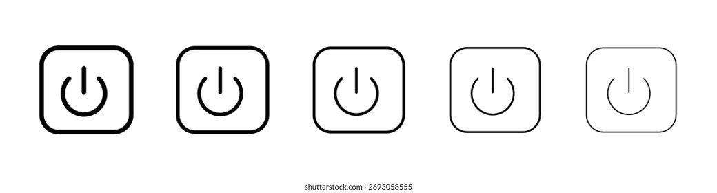 Power icon for mobile concept and web design.