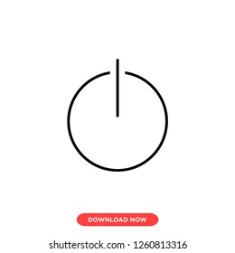 Power icon modern vector style