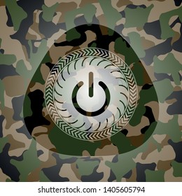 power icon on camo pattern