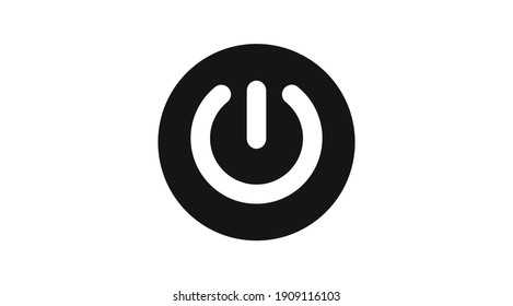 icono de encendido en fondo blanco
