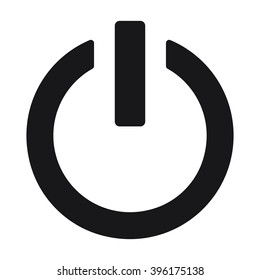 power icon on the white background