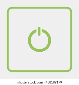 Power icon on white background.