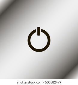 Power icon on white background.