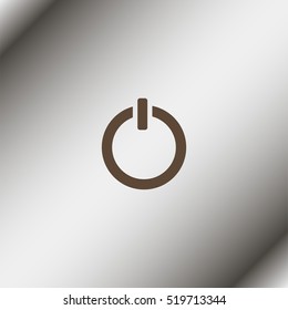 Power icon on white background.