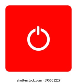 Power icon on white background.