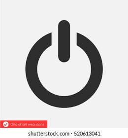 power  icon. One of set web icons