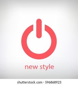 power  icon. One of set web icons