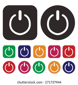 Power icon. On/Off icon
