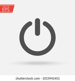 Power icon. On/Off switch. Energy switch shutdown power icon symbol for your web site design,power logo, app, UI. Control touch pictogram for electronic element.
