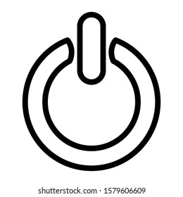 power icon outline vector design