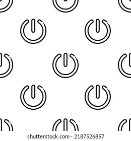 power icon pattern. Seamless power pattern on white background.