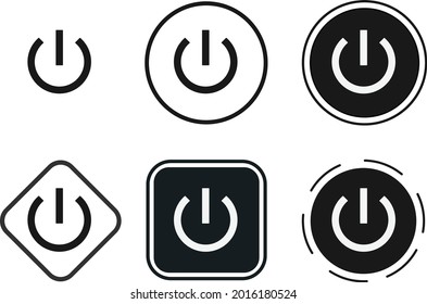 Leistungs-Icon-Set. Kollektion hochwertiger schwarzer Umrisse für Webdesign und mobile Dark Mode-Apps. Vektorgrafik auf weißem Hintergrund