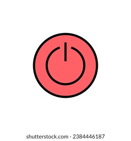Power icon set illustration. Power Switch sign and symbol. Electric power