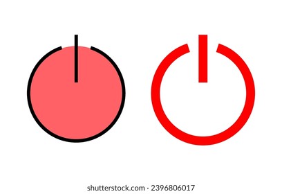Power icon set illustration. Power Switch sign and symbol. Electric power