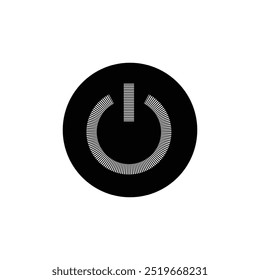 Conjunto de iconos de energía. Icono de Botón de encendido y apagado. Encienda el ícono de apagado, Ilustración vectorial.