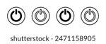 Power icon set. Power Switch Icon. Electric power