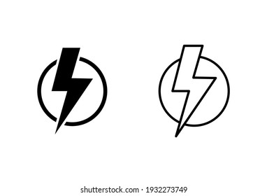 Power icon set. Power Switch Icon. Electric power