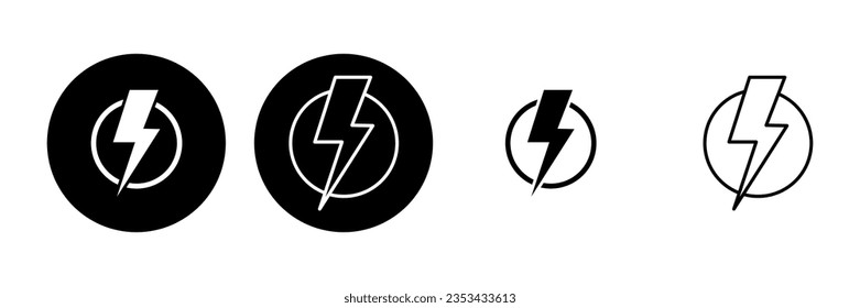 Power icon set. Power Switch Icon. Electric power