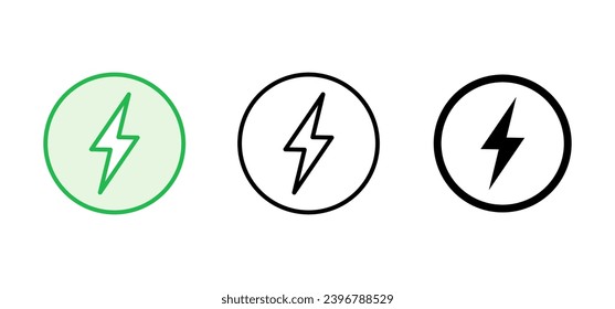 Power icon set. Power Switch Icon. Electric power