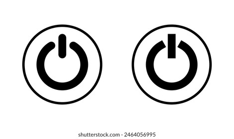 Power icon set. Power Switch Icon. Electric power