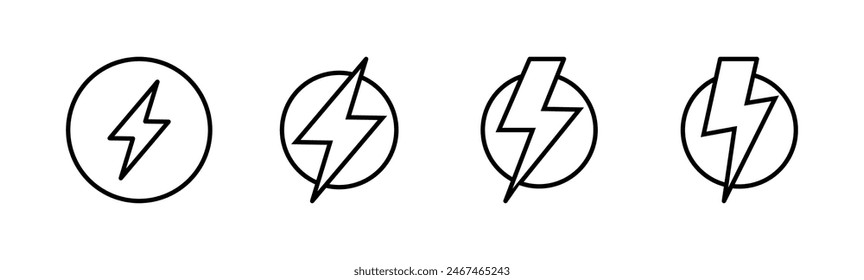 Power icon set. Power Switch Icon. Electric power