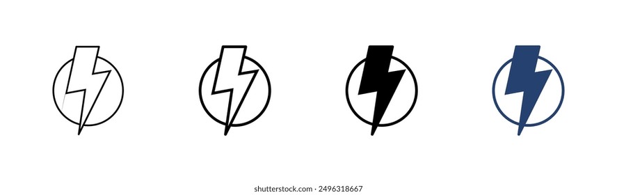 Power icon set. Power Switch Icon. Electric power