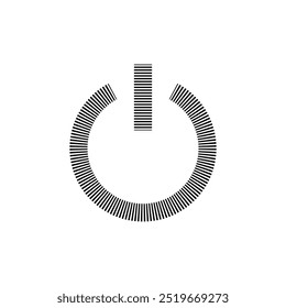Conjunto de iconos de energía. Icono del interruptor de alimentación. Energía eléctrica. Vector Ilustrador