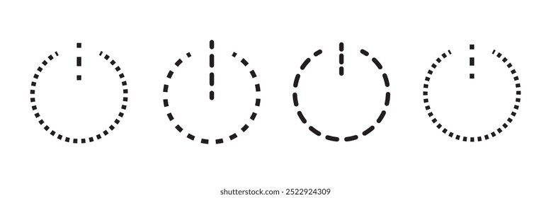 Power icon set. Power Switch Icon. Electric power