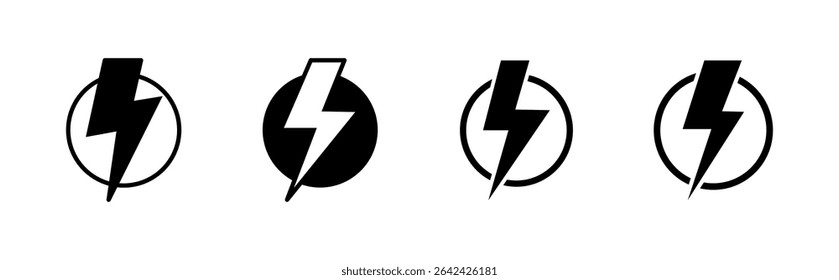Power icon set. Power Switch Icon. Electric power