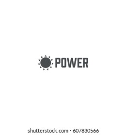 power icon. sign design