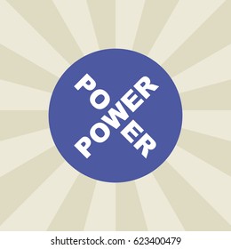 power icon. sign design. gradient background