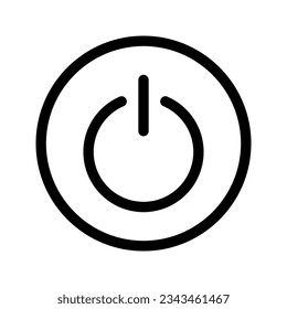 Power icon. sign for mobile concept and web design color editable