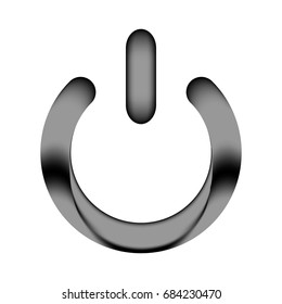 Power icon sign on white background. Vector illustration.