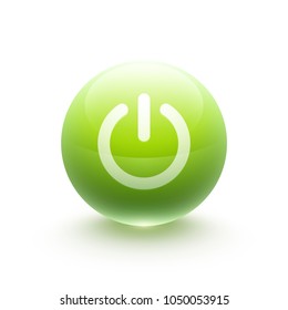 Power icon sphere