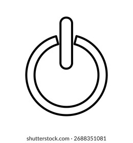 Icono de energía . Icono del interruptor de alimentación. Energía eléctrica	
