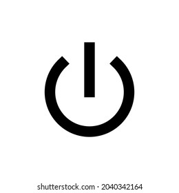 Icono de energía. Símbolo y signo del interruptor de encendido. Energía eléctrica