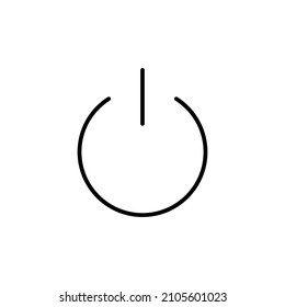 Icono de energía. Símbolo y signo del interruptor de encendido. Energía eléctrica