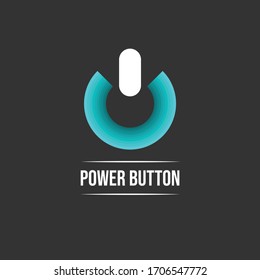Power icon. Power Switch Icon. Start power icon Power button Logo design vector